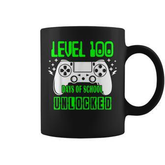 Level 100 Days Of School Unlocked Video Games Boys Gamer Coffee Mug - Seseable
