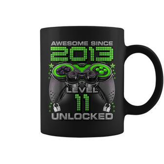Level 11 Unlocked Awesome Since 2013 Gaming 11Th Birthday Coffee Mug - Monsterry UK