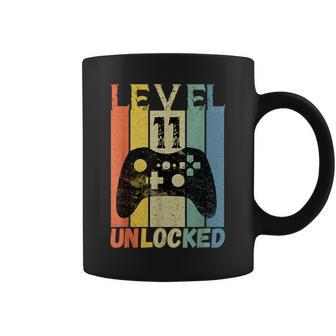Level 11 Unlocked Birthday Gamer Boys Video Game Coffee Mug - Monsterry