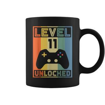 Level 11 Unlocked Video Gamer 11Th Birthday Gaming Coffee Mug - Seseable