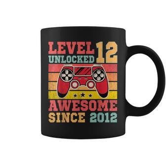 Level 12 Unlocked Vintage Video Game 12Th Birthday Gamer Coffee Mug - Monsterry