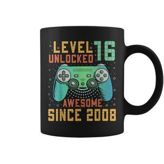 Level 16 Unlocked 16Th Birthday 16 Year Old Gamer Bday Coffee Mug - Seseable
