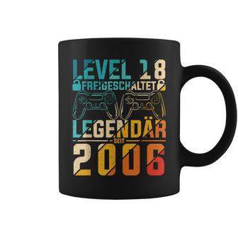 Level 18 Freigeschaltet Legedär Seit 2006 Gaming Motif Tassen - Geschenkecke