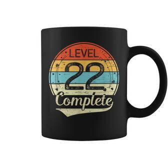 Level 22 Complete Retro 22Nd Wedding Anniversary Coffee Mug - Monsterry CA