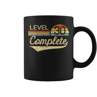 Level 30 Complete Vintage 30Th Wedding Anniversary Coffee Mug - Monsterry