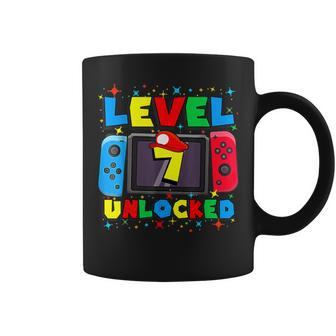 Level 7 Unlocked Gamer 7Th Birthday Video Game 7Yr Boys Coffee Mug - Monsterry UK