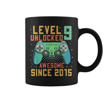 Level 9 Unlocked 9Th Birthday 9 Year Old Gamer Bday Coffee Mug - Seseable