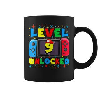 Level 9 Unlocked Gamer 9Th Birthday Video Game Boys Coffee Mug - Thegiftio UK
