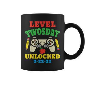 Level Twosday Unlocked 2-22-22 Gamer Twos Day 2022 Boys Coffee Mug - Monsterry UK