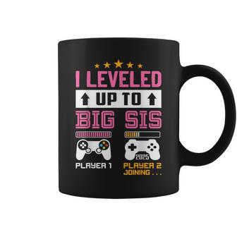 Leveled Up To Big Sister 2025 I'm Going To Be A Big Sis 2025 Coffee Mug - Monsterry UK