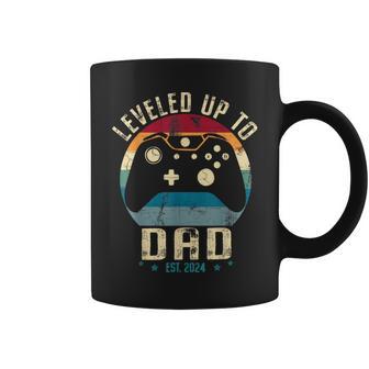 I Leveled Up To Dad 2024 Promoted To Daddy Soon To Be Father Coffee Mug - Monsterry CA