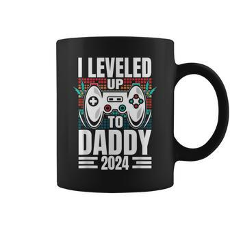 I Leveled Up To Daddy 2024 Soon To Be Dad Fathers Day Coffee Mug - Thegiftio UK