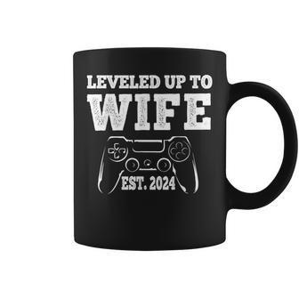 Leveled Up To Wife 2024 For Her Newly Married Couple Coffee Mug - Thegiftio UK