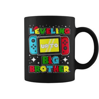 Leveling Up To Big Brother 2024 Gaming Boys Toddler Big Bro Coffee Mug - Seseable
