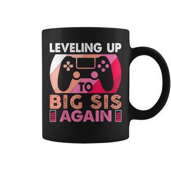 Leveling Up To Big Sis Again Promoted To Big Sister Again Coffee Mug - Monsterry CA