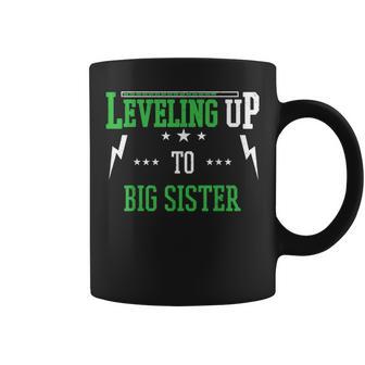 Leveling Up To Big Sister For Becoming Big Sister Coffee Mug - Monsterry