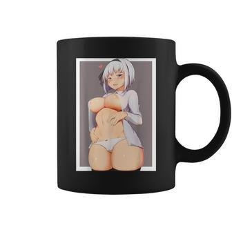 Lewd Anime Girl Hentai Ahegao Waifu Otaku Coffee Mug | Crazezy
