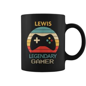 Lewis Name Personalised Legendary Gamer Coffee Mug - Seseable