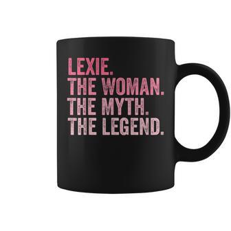 Lexie The Woman The Myth The Legend First Name Birthday Coffee Mug - Monsterry UK