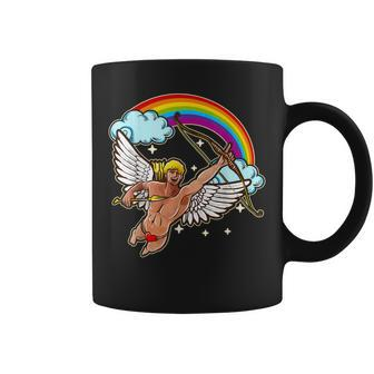 Lgbt Cupid Pride & Gay Lesbian Valentine Love Flag Coffee Mug - Monsterry AU