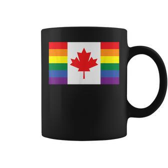 Lgbt Gay Pride Rainbow Canadian Flag Coffee Mug - Monsterry AU