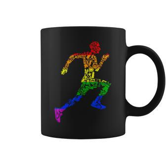 Lgbt Gay Pride Rainbow Flag Running Gear Runner Coffee Mug - Monsterry