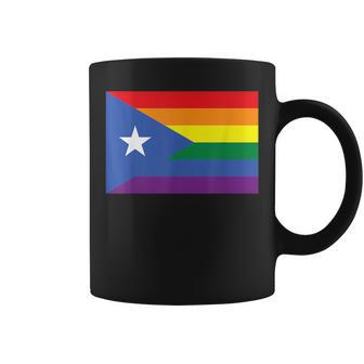 Lgbt Gay Pride Rainbow Puerto Rican Flag Coffee Mug - Monsterry CA
