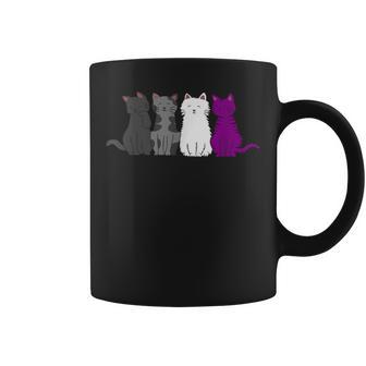 Lgbt Pride Cat Animal Ace Flag Asexuality Demisexual Asexual Coffee Mug - Monsterry UK