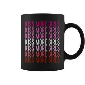 Lgbt Pride Kiss More Girls Gay Lesbian Feminist Rainbow Coffee Mug - Monsterry CA