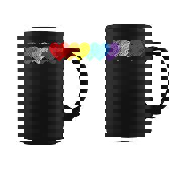Lgbt Rainbow Heart Lgbtqia Gay Pride Rainbow Coffee Mug - Monsterry