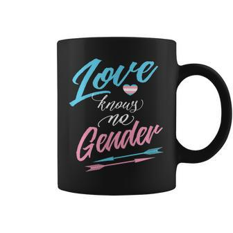 Lgbt Transgender -Love Knows No Gender With Arrows Coffee Mug - Monsterry DE