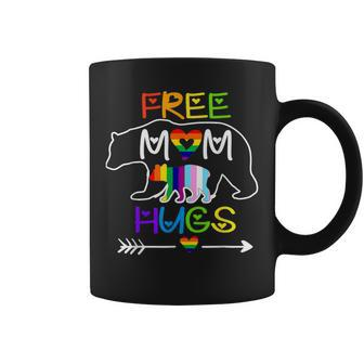 Lgbtq Pride Mama Bear Free Mom Hugs Pride Rainbow Coffee Mug - Seseable