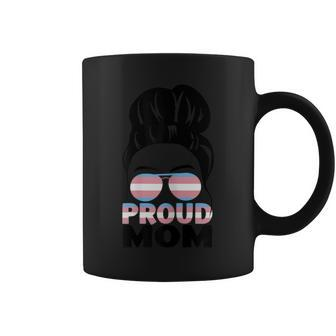 Lgbtq Pride Transgender Mom Trans Mom Messy Bun Coffee Mug - Thegiftio UK