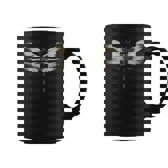 Libélula Arte Hombres Mujeres Retro Naturaleza Insecto Entomología Taza de café - Regaloses