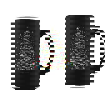 Librarian Book Lover Reader Christmas Book Tree Coffee Mug - Thegiftio