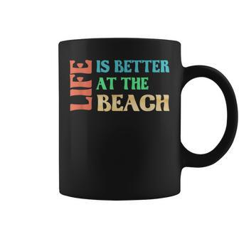 Life Is Better At The Beach Vacation Coffee Mug - Monsterry DE