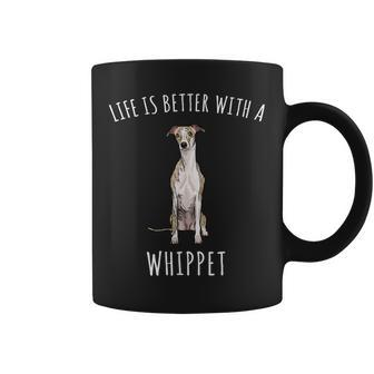 Life Is Better With A Whippet Dog Lover Coffee Mug - Monsterry DE