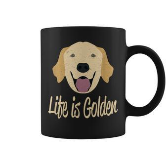Life Is Golden Retriever Dog Coffee Mug - Monsterry AU