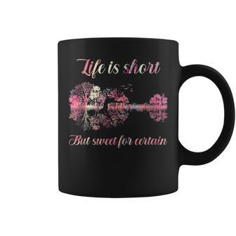 Life Is Short But Sweet For Certain Guitar Coffee Mug - Monsterry CA