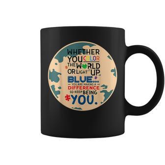 Light It Up Blue Puzzle Cool Autism Awareness Coffee Mug - Monsterry