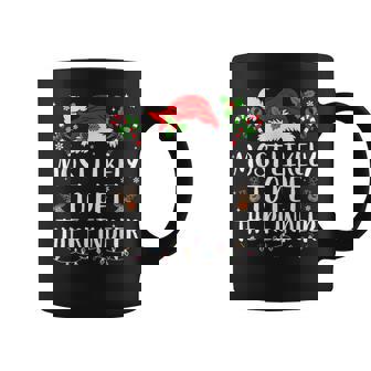 Most Likely To Pet The Reindeer Christmas Matching Family Coffee Mug - Thegiftio