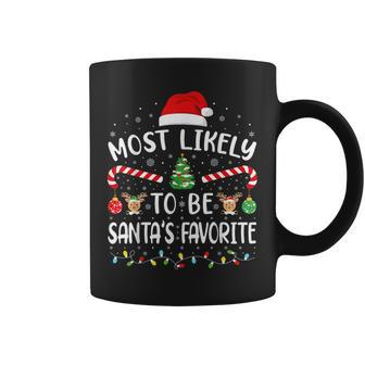 Most Likely To Be Santa's Favorite Christmas Family Joke Coffee Mug - Thegiftio UK