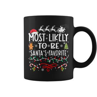 Most Likely To Be Santa's Favorite Family Christmas Coffee Mug - Monsterry UK