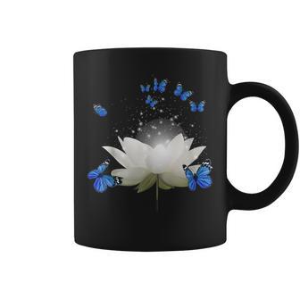 Lilac Butterfly Love Flowers Nature Space Coffee Mug - Monsterry AU