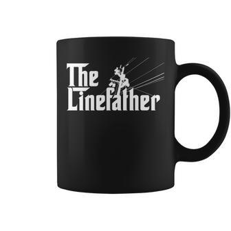 The Linefather Lineman Job Dad Coffee Mug | Mazezy