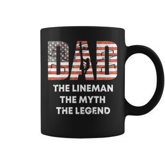 Lineman Dad Back Of Clothing Line Worker Coffee Mug | Mazezy