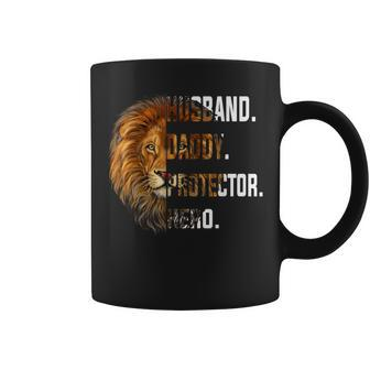 Lion Dad Husband Daddy Protector Hero Fathers Day 2024 Coffee Mug - Monsterry AU