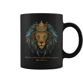 Lion Of Judah Jesus Revelation Bible Verse Christian Coffee Mug - Thegiftio UK