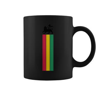 Lion Of Judah Reggae Music Jamaica Ethiopian Flag Vintage Coffee Mug - Monsterry DE