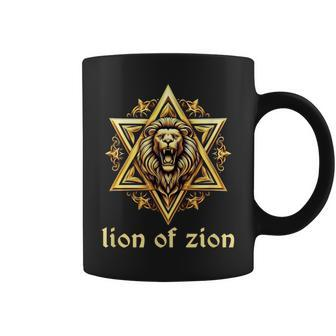 Lion Of Zion Lion Of Judah Star Of David Jamaica Rasta Coffee Mug - Thegiftio UK